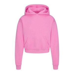Skims Cropped Hoodie-Bubblegum